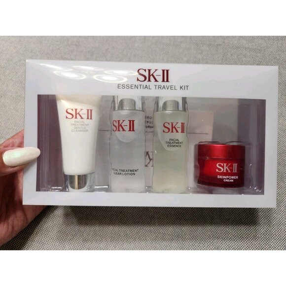 SK-II SK2 Essential 4 pcs Travel Kit with Headband Japanese Skincare - Picture 1 of 4